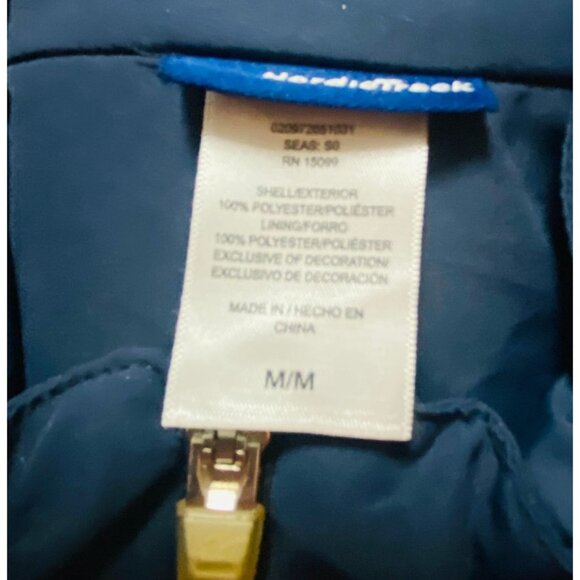 NordicTrack Women's Hooded Vest Medium Navy Blue Polyester Outdoor Sportswear - Picture 6 of 9